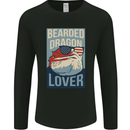 Bearded Dragon Lover USA America Mens Long Sleeve T-Shirt Black