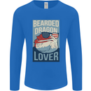 Bearded Dragon Lover USA America Mens Long Sleeve T-Shirt Royal Blue