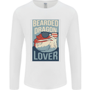 Bearded Dragon Lover USA America Mens Long Sleeve T-Shirt White