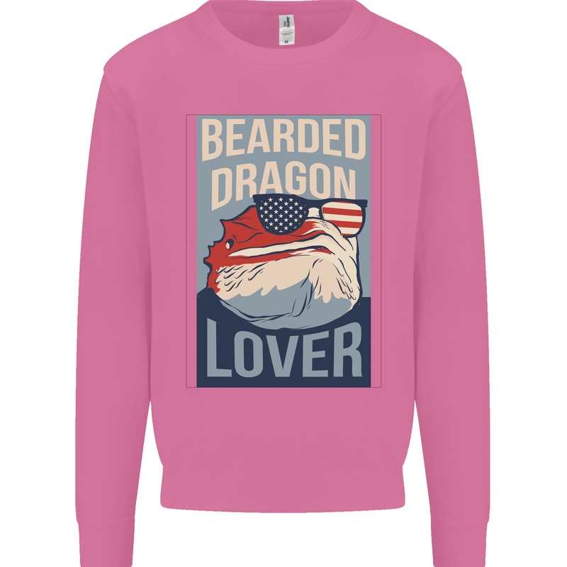 Bearded Dragon Lover USA America Mens Sweatshirt Jumper Azalea