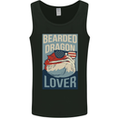 Bearded Dragon Lover USA America Mens Vest Tank Top Black