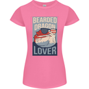 Bearded Dragon Lover USA America Womens Petite Cut T-Shirt Azalea