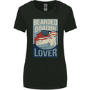 Bearded Dragon Lover USA America Womens Wider Cut T-Shirt Black