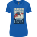 Bearded Dragon Lover USA America Womens Wider Cut T-Shirt Royal Blue