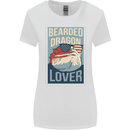 Bearded Dragon Lover USA America Womens Wider Cut T-Shirt White