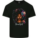Beautiful African Black Woman Kids T-Shirt Childrens Black