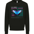 Beautiful & Fragile Butterfly Graphic Mens Sweatshirt Jumper Black