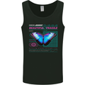 Beautiful & Fragile Butterfly Graphic Mens Vest Tank Top Black