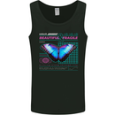 Beautiful & Fragile Butterfly Graphic Mens Vest Tank Top Black
