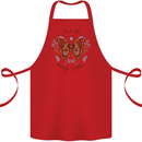 Beauty Within Butterfly Butterflies Cotton Apron 100% Organic Red