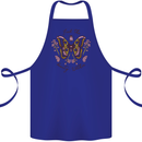 Beauty Within Butterfly Butterflies Cotton Apron 100% Organic Royal Blue