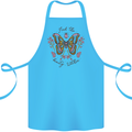Beauty Within Butterfly Butterflies Cotton Apron 100% Organic Turquoise