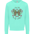 Beauty Within Butterfly Butterflies Kids Sweatshirt Jumper Peppermint