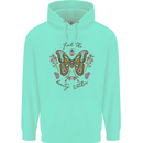 Beauty Within Butterfly Butterflies Mens 80% Cotton Hoodie Peppermint