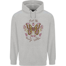 Beauty Within Butterfly Butterflies Mens 80% Cotton Hoodie Sports Grey