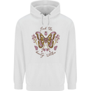 Beauty Within Butterfly Butterflies Mens 80% Cotton Hoodie White