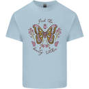 Beauty Within Butterfly Butterflies Mens Cotton T-Shirt Tee Top Light Blue