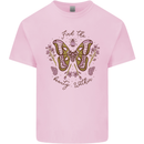 Beauty Within Butterfly Butterflies Mens Cotton T-Shirt Tee Top Light Pink