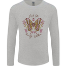Beauty Within Butterfly Butterflies Mens Long Sleeve T-Shirt Sports Grey