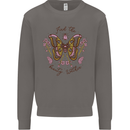 Beauty Within Butterfly Butterflies Mens Sweatshirt Jumper Charcoal