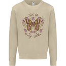 Beauty Within Butterfly Butterflies Mens Sweatshirt Jumper Sand