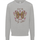 Beauty Within Butterfly Butterflies Mens Sweatshirt Jumper Sports Grey