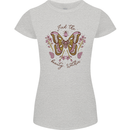 Beauty Within Butterfly Butterflies Womens Petite Cut T-Shirt Sports Grey