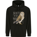 Beauty of the Night Owl Birds of Prey Childrens Kids Hoodie Black