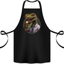 BeerRex Funny Beer T-Rex Dinosaur Alcohol Cotton Apron 100% Organic Black