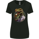BeerRex Funny Beer T-Rex Dinosaur Alcohol Womens Wider Cut T-Shirt Black