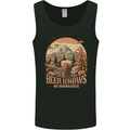 Beer Knows No Boundaries Camping hiking Mens Vest Tank Top Black