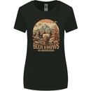 Beer Knows No Boundaries Camping hiking Womens Wider Cut T-Shirt Black
