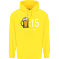 Beer O'Clock Funny Alcohol Childrens Kids Hoodie Yellow