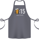 Beer O'Clock Funny Alcohol Cotton Apron 100% Organic Steel