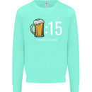 Beer O'Clock Funny Alcohol Kids Sweatshirt Jumper Peppermint