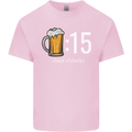 Beer O'Clock Funny Alcohol Kids T-Shirt Childrens Light Pink