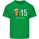 Beer O'Clock Funny Alcohol Mens Cotton T-Shirt Tee Top Irish Green