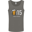 Beer O'Clock Funny Alcohol Mens Vest Tank Top Charcoal