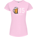 Beer O'Clock Funny Alcohol Womens Petite Cut T-Shirt Light Pink