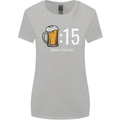 Beer O'Clock Funny Alcohol Womens Wider Cut T-Shirt Sports Grey