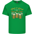 Beer is Good Beers are Better Funny Alcohol Kids T-Shirt Childrens Irish Green