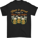 Beer is Good Beers are Better Funny Alcohol Mens T-Shirt 100% Cotton Black