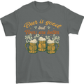 Beer is Good Beers are Better Funny Alcohol Mens T-Shirt 100% Cotton Charcoal