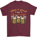 Beer is Good Beers are Better Funny Alcohol Mens T-Shirt 100% Cotton Maroon