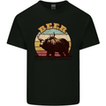 Beer is My Spiritual Animal Funny Alcohol Bear Mens Cotton T-Shirt Tee Top Black