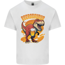 Beerosaurus Funny Beer T-Rex Dinosaur Alcohol Mens Cotton T-Shirt Tee Top White