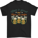 Beers are Better Funny St Patricks Day Alcohol Mens T-Shirt 100% Cotton Black