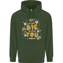 Bees If We Die You Die Childrens Kids Hoodie Forest Green