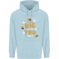 Bees If We Die You Die Childrens Kids Hoodie Light Blue