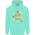 Bees If We Die You Die Childrens Kids Hoodie Peppermint